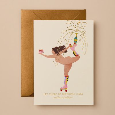 Birthday Cake &amp; Bubbles Card