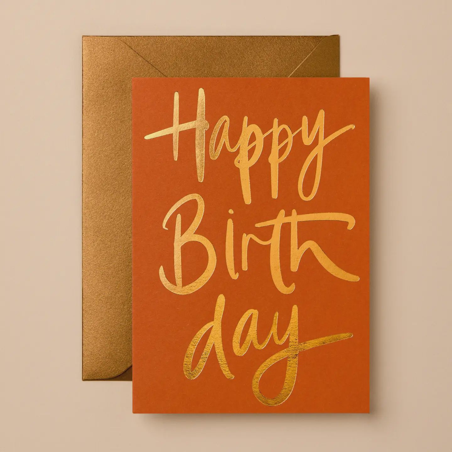 Happy Birthday Foil Press Card