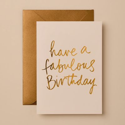 Happy A Fabulous Birthday Card