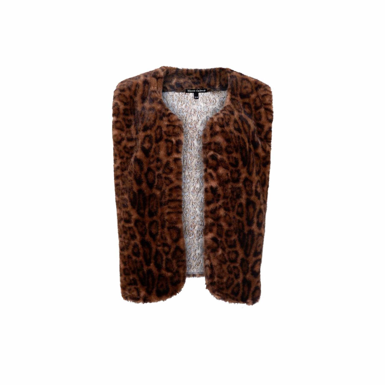 Shanti Vest, Color: Brown Leo, Size: S/M