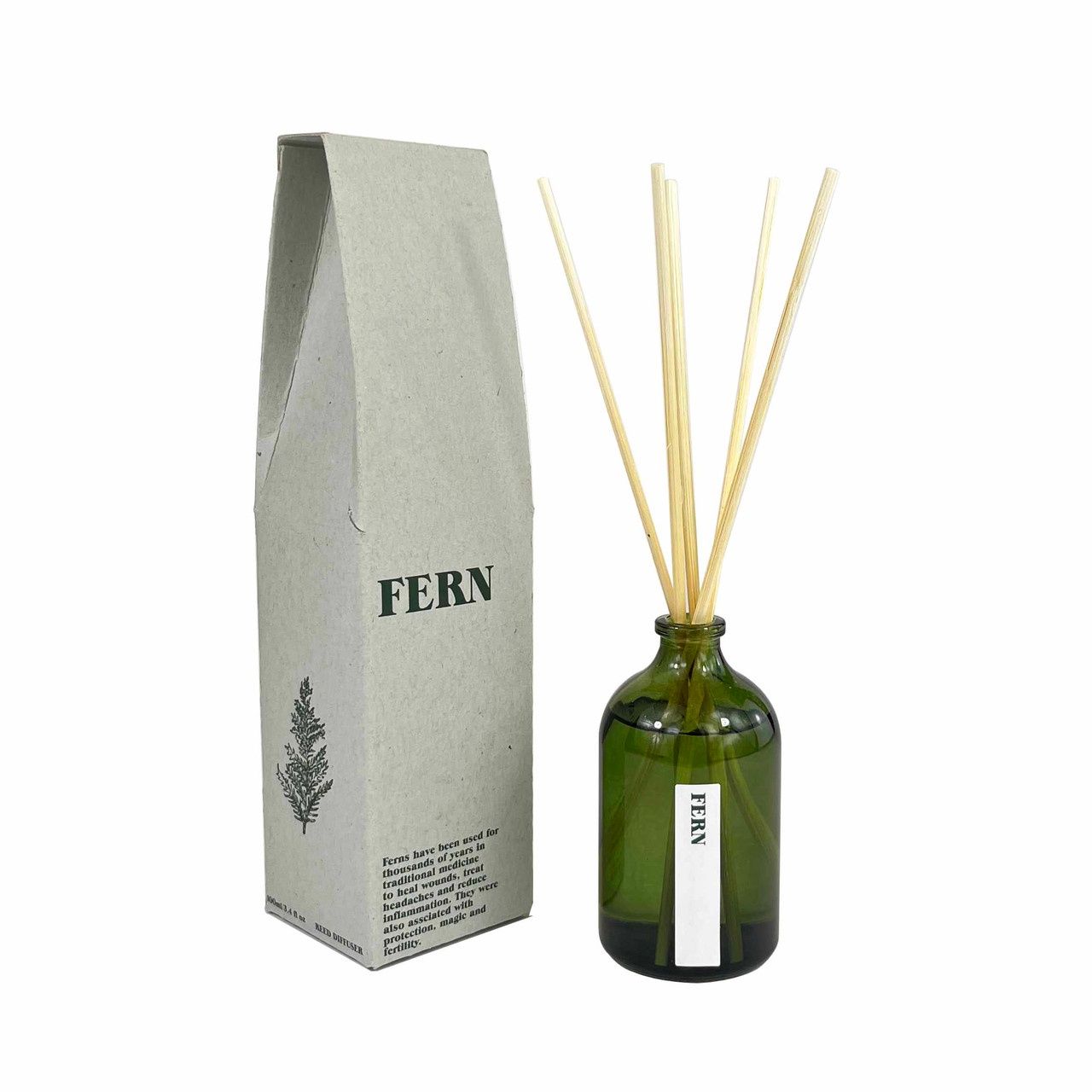 Green Botanical 100ml Diffuser, Fragrance: Fern