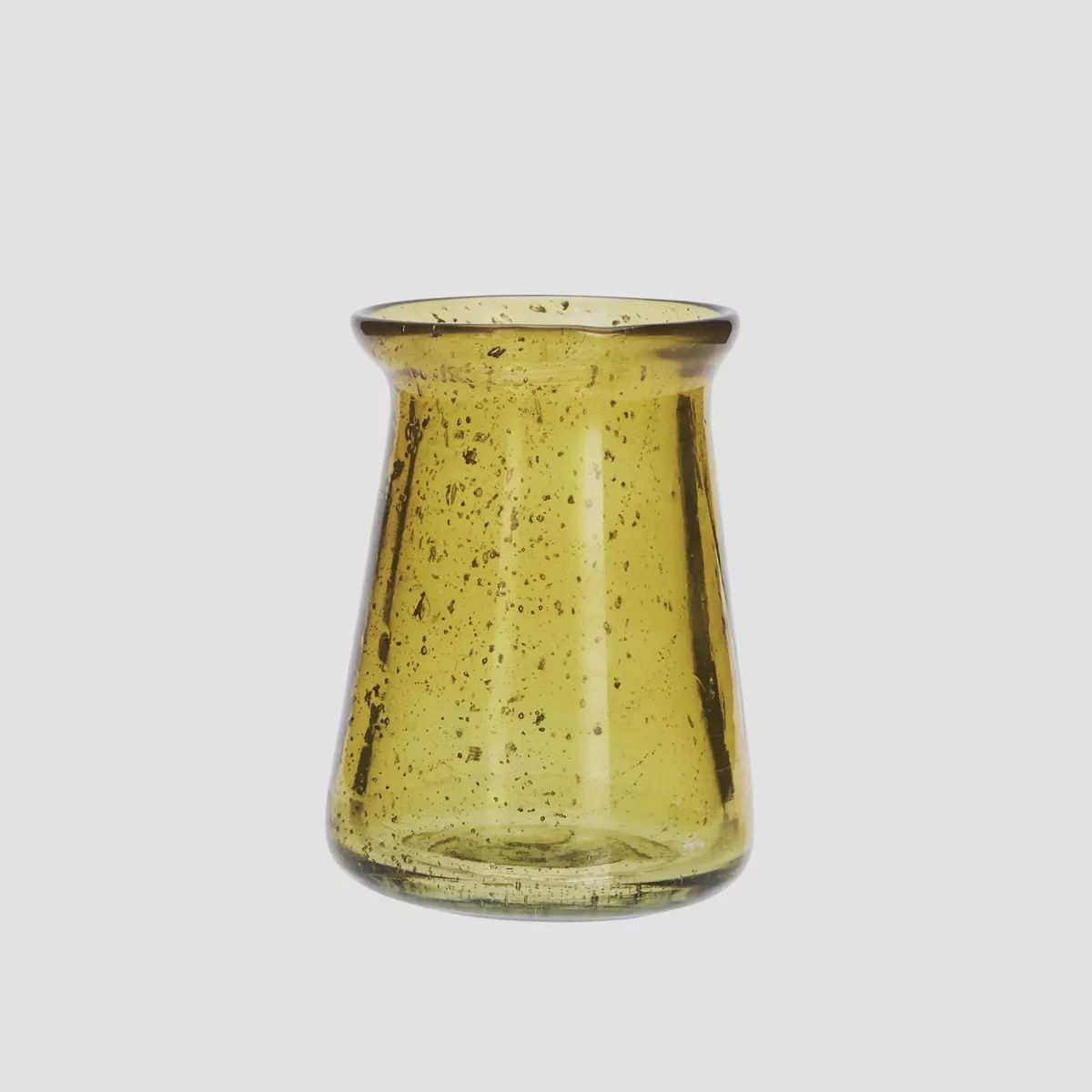 Amber Mini Glass Vase