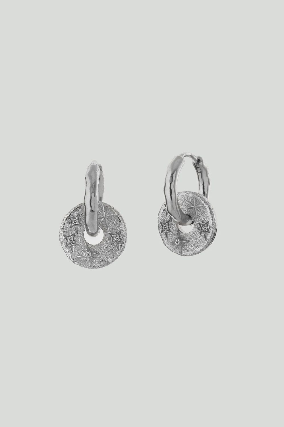 Silver Celestial Earrings
