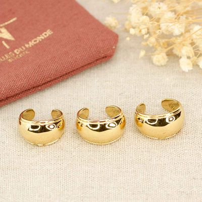 Gold Plated Steel Chunky Ring
