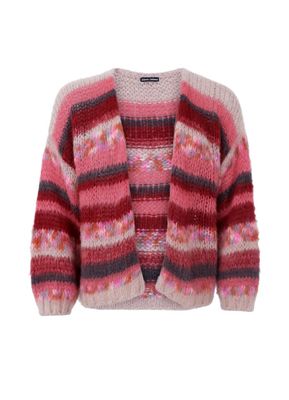 Fontana Multi Striped Cardigan/One Size