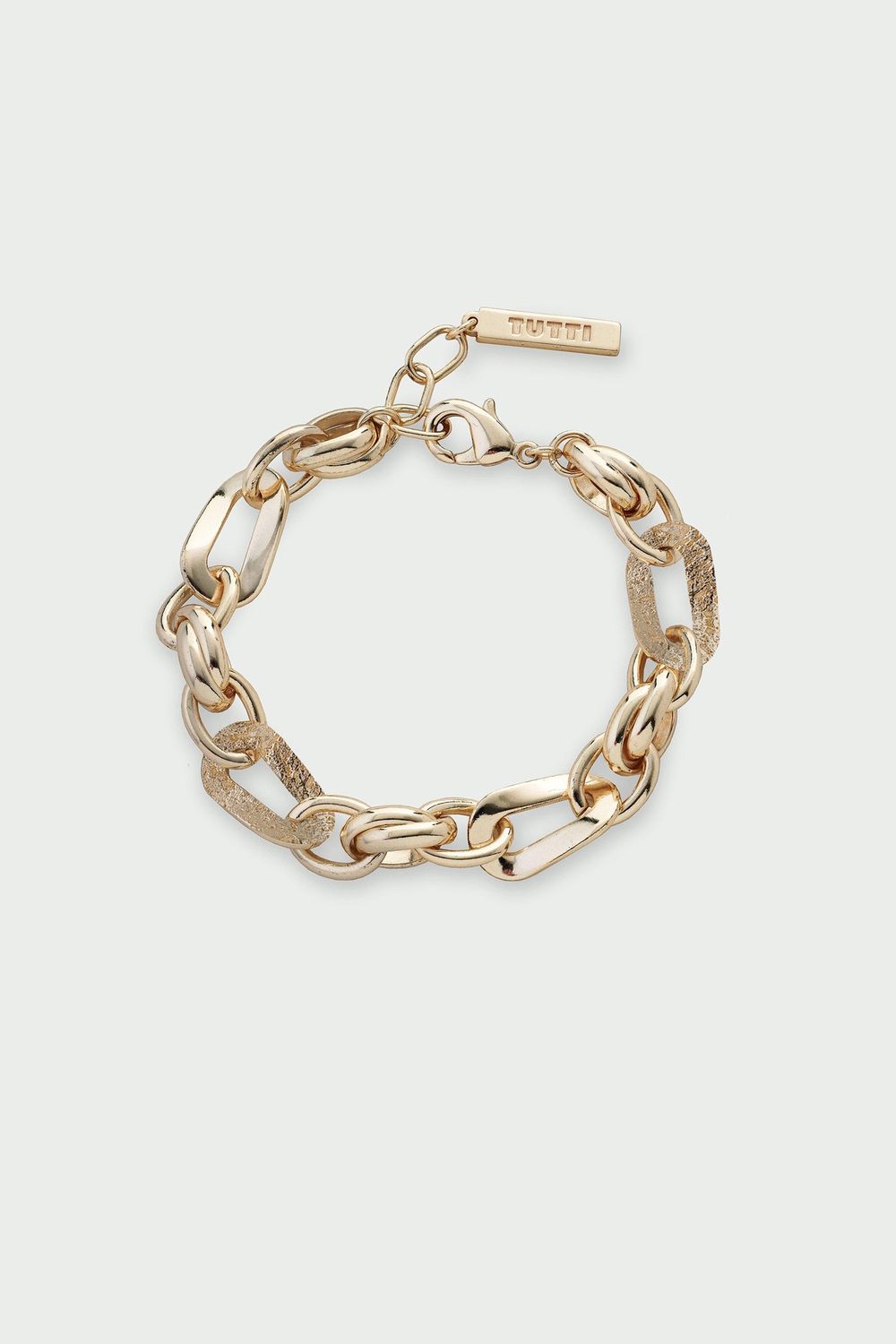 Gold Wave Chain Bracelet