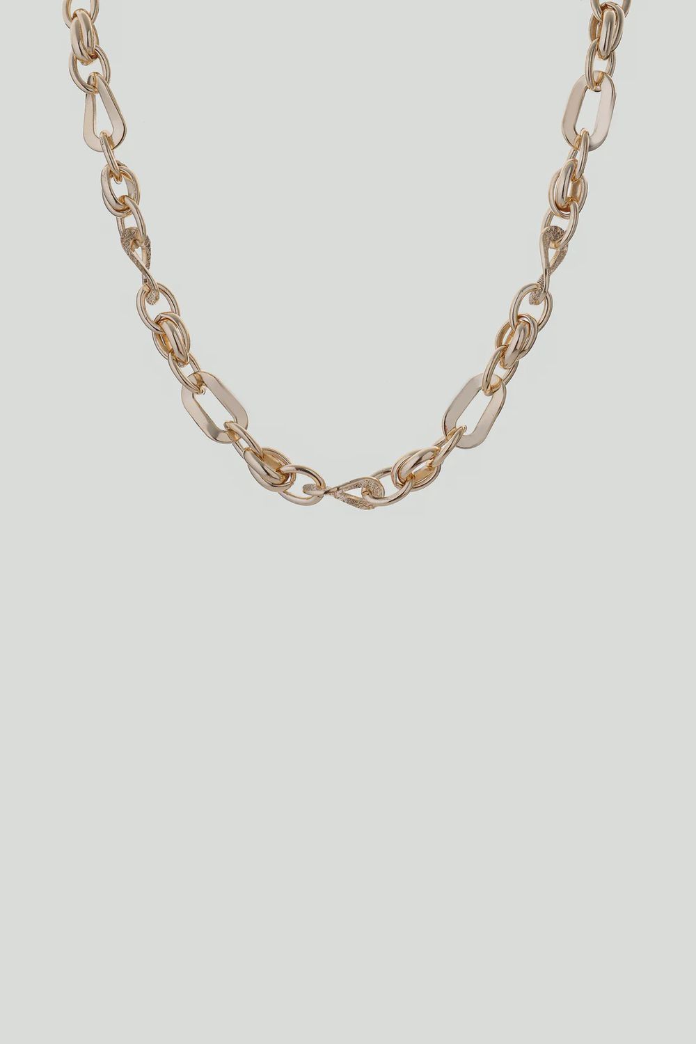 Gold Wave Chain Necklace