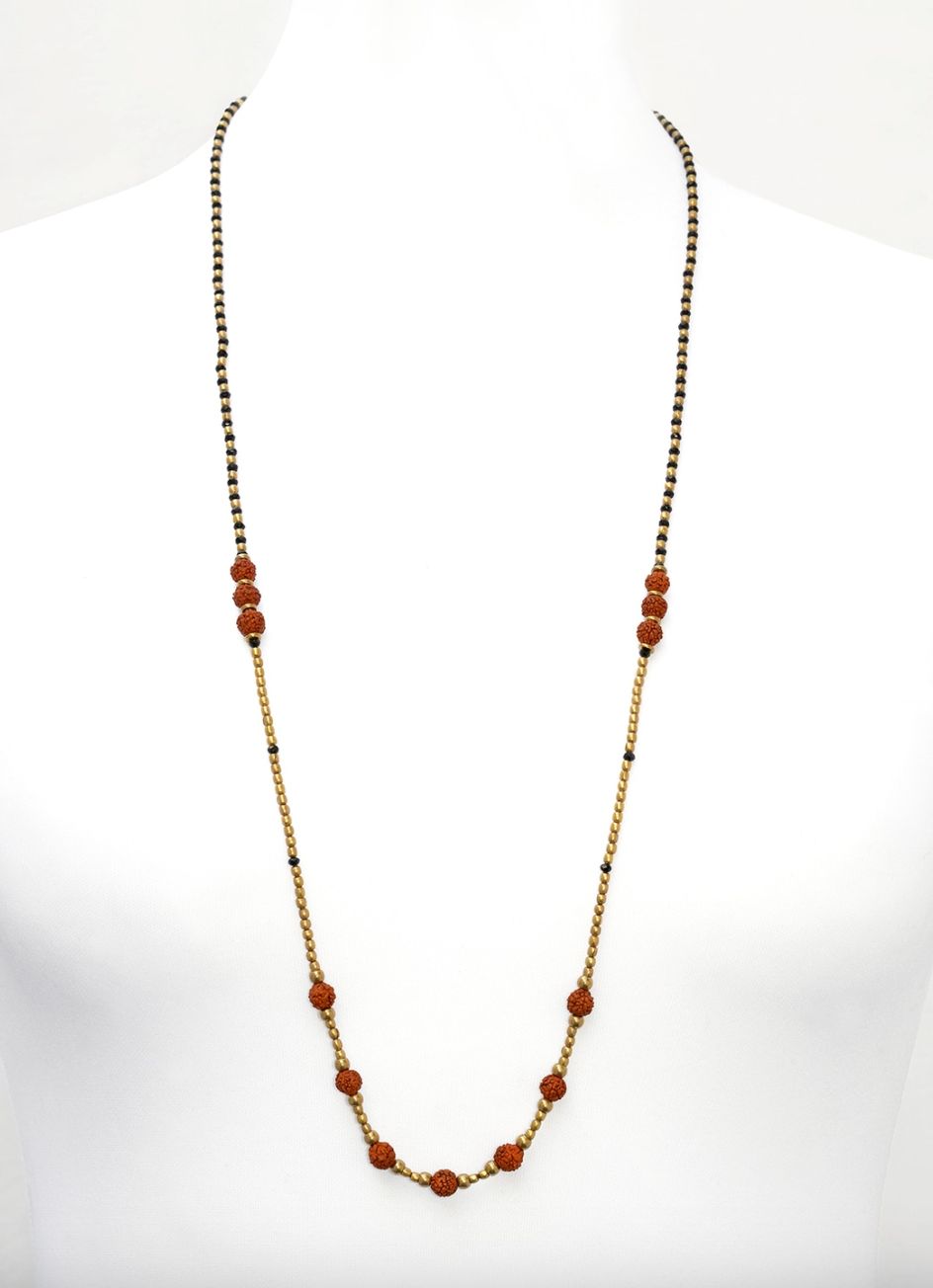 Khanda Necklace, Colour: Marron Black
