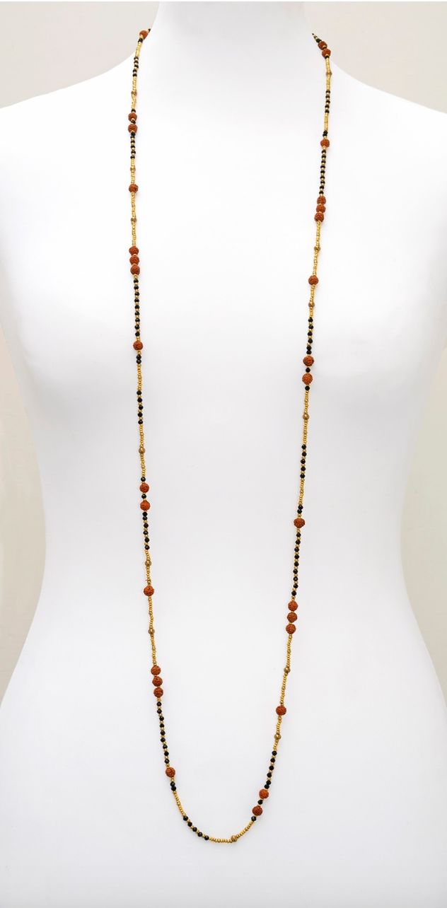 Mangala Maroon-Black Necklace