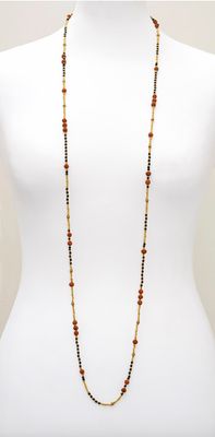 Mangala Maroon-Black Necklace