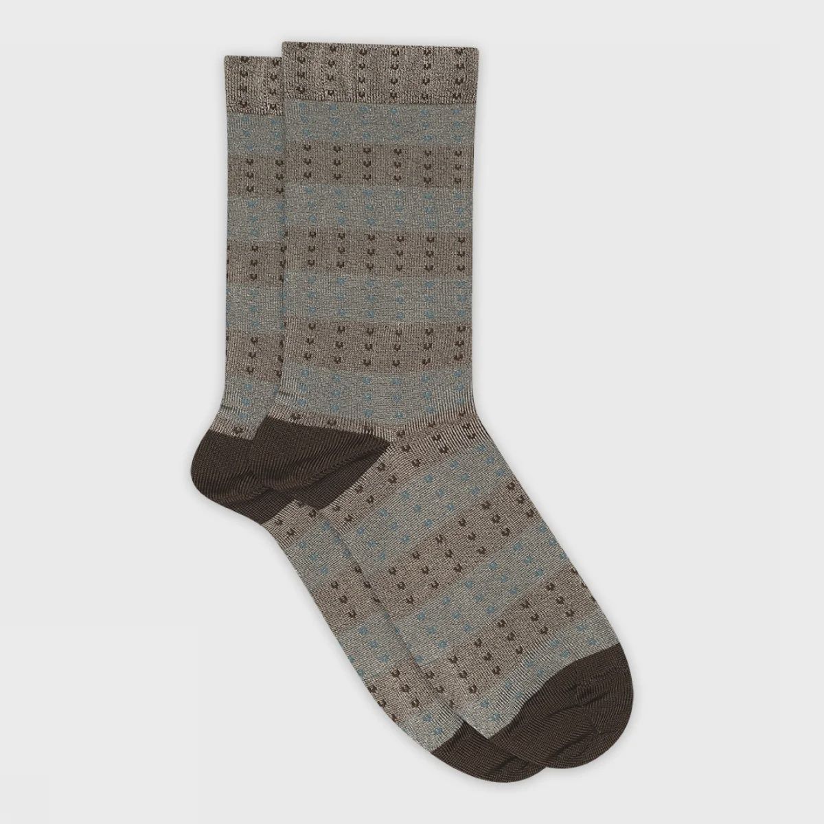 Randi Socks, Colour: Dark Brown, Size: 37-39