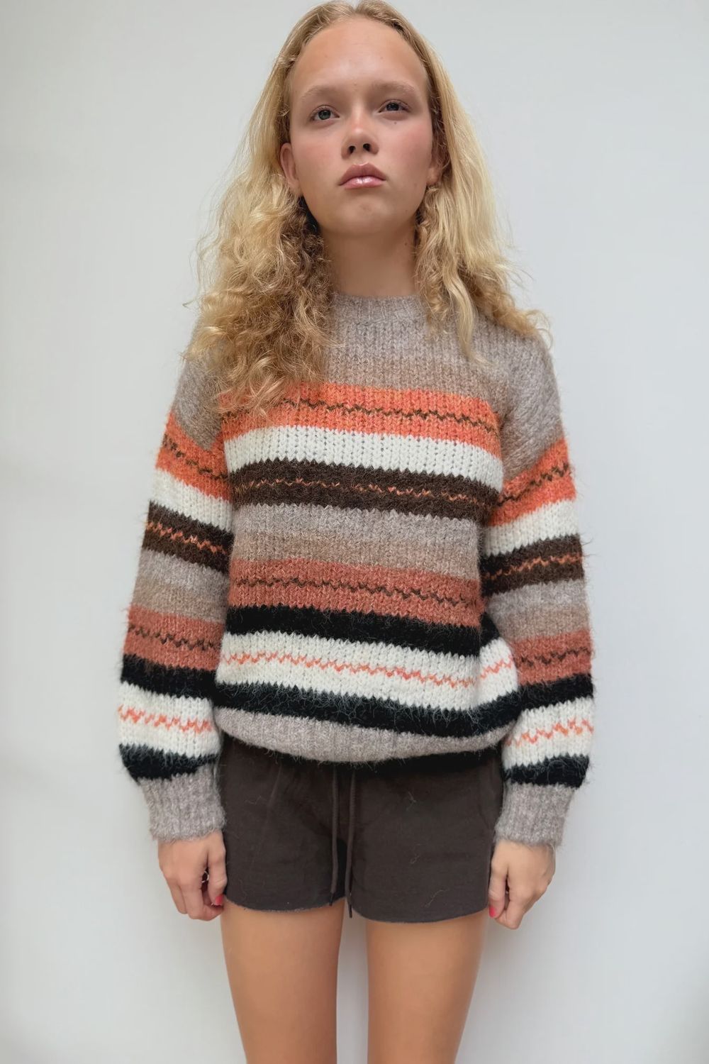 Orange Grethe Crewneck