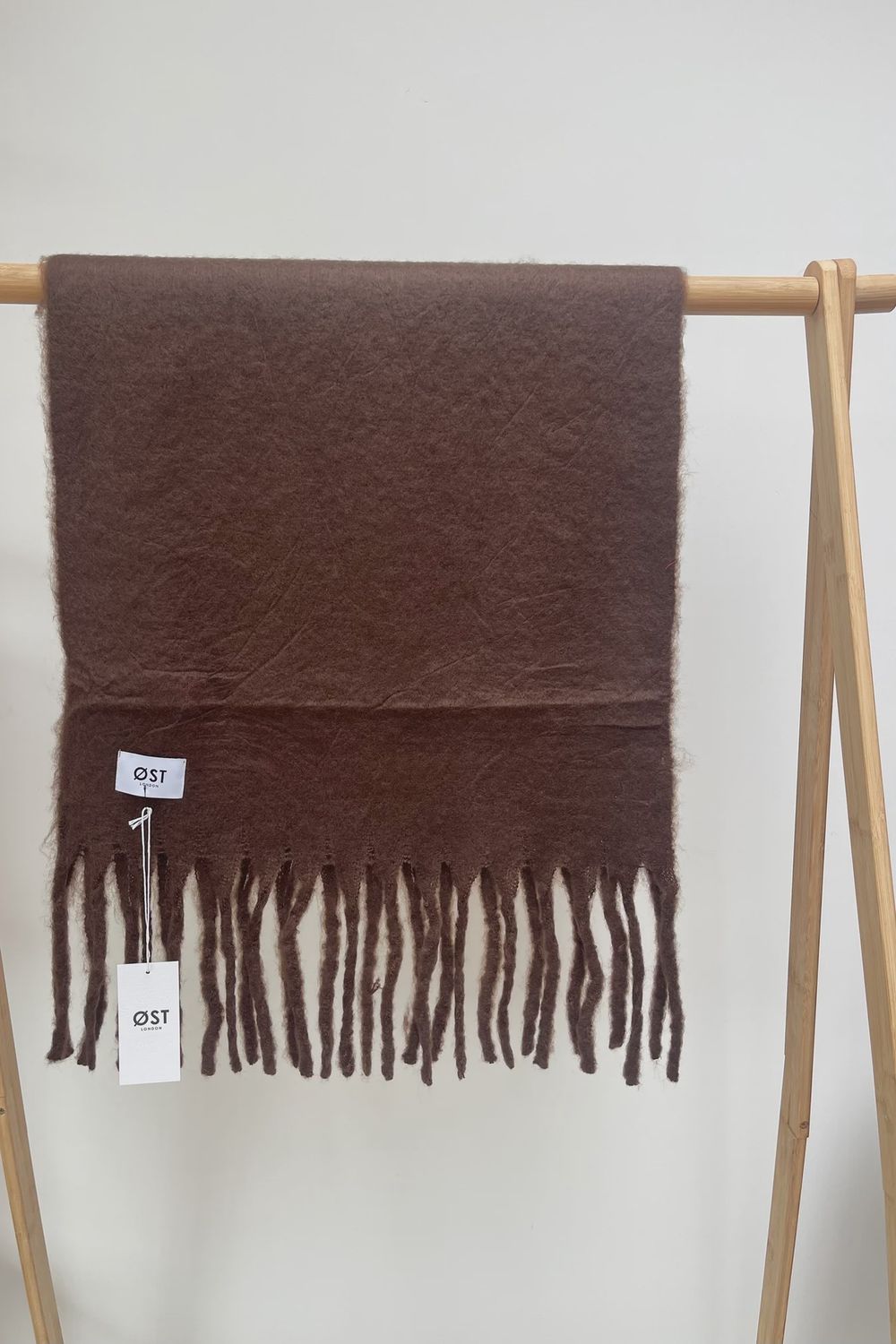 Pernille Oversized Brown Scarf