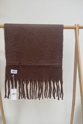 Pernille Oversized Brown Scarf