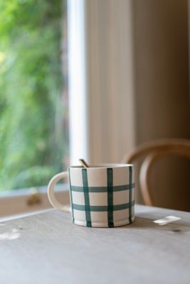 Forest Gingham Check Mug