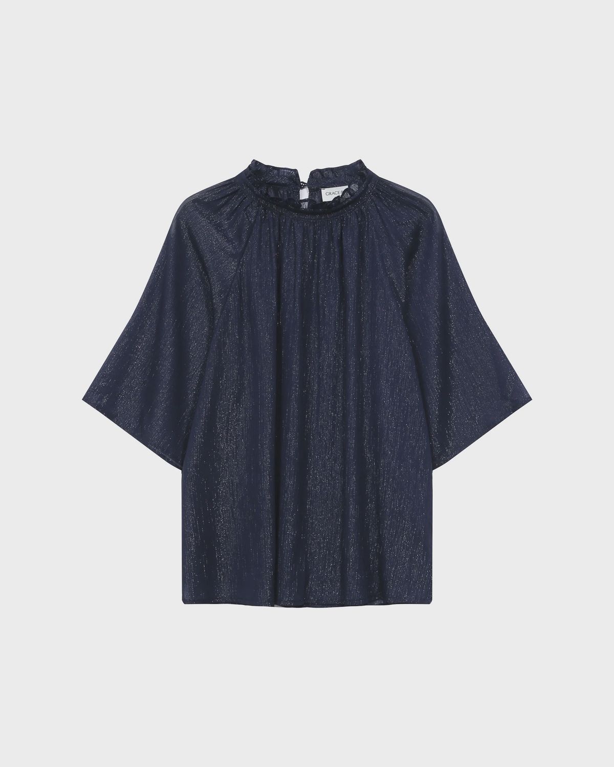 Topaze Blouse, Colour: Marine, Size: Small