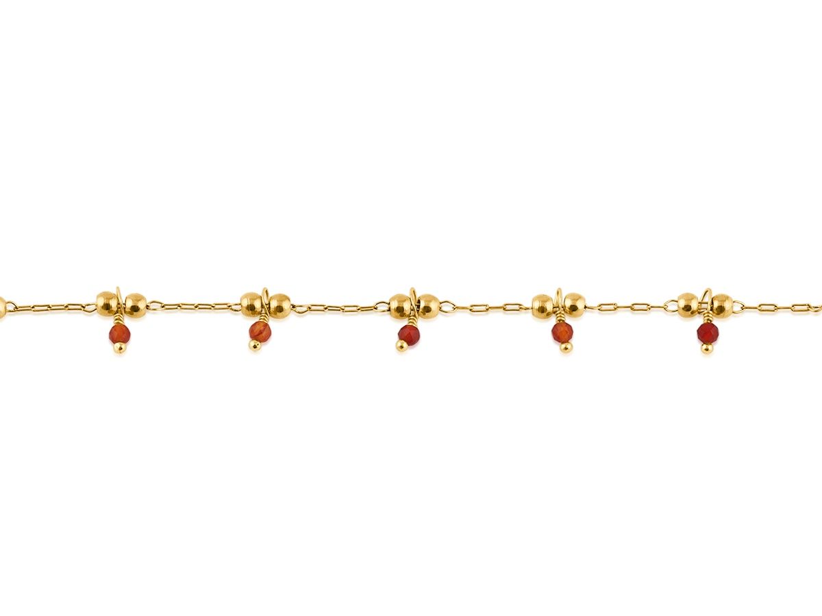 Jane Stainless Steel Bracelet, Colour: Red