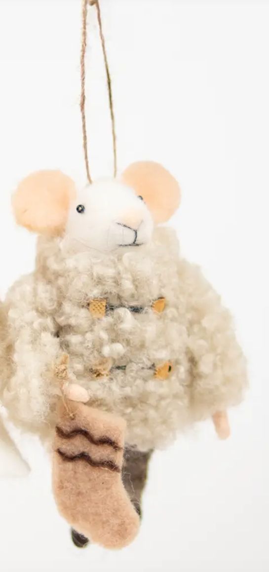 White Stocking Mouse, Design: Assorted, Style: Brother