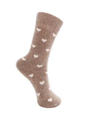 Cai Heart Wool Sock