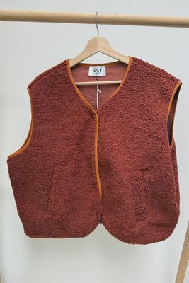 Kirsten Rust Sleeveless Jacket