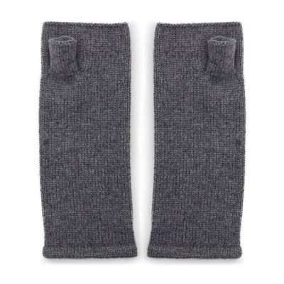 Plain Grey Cashmere Wristwarmers
