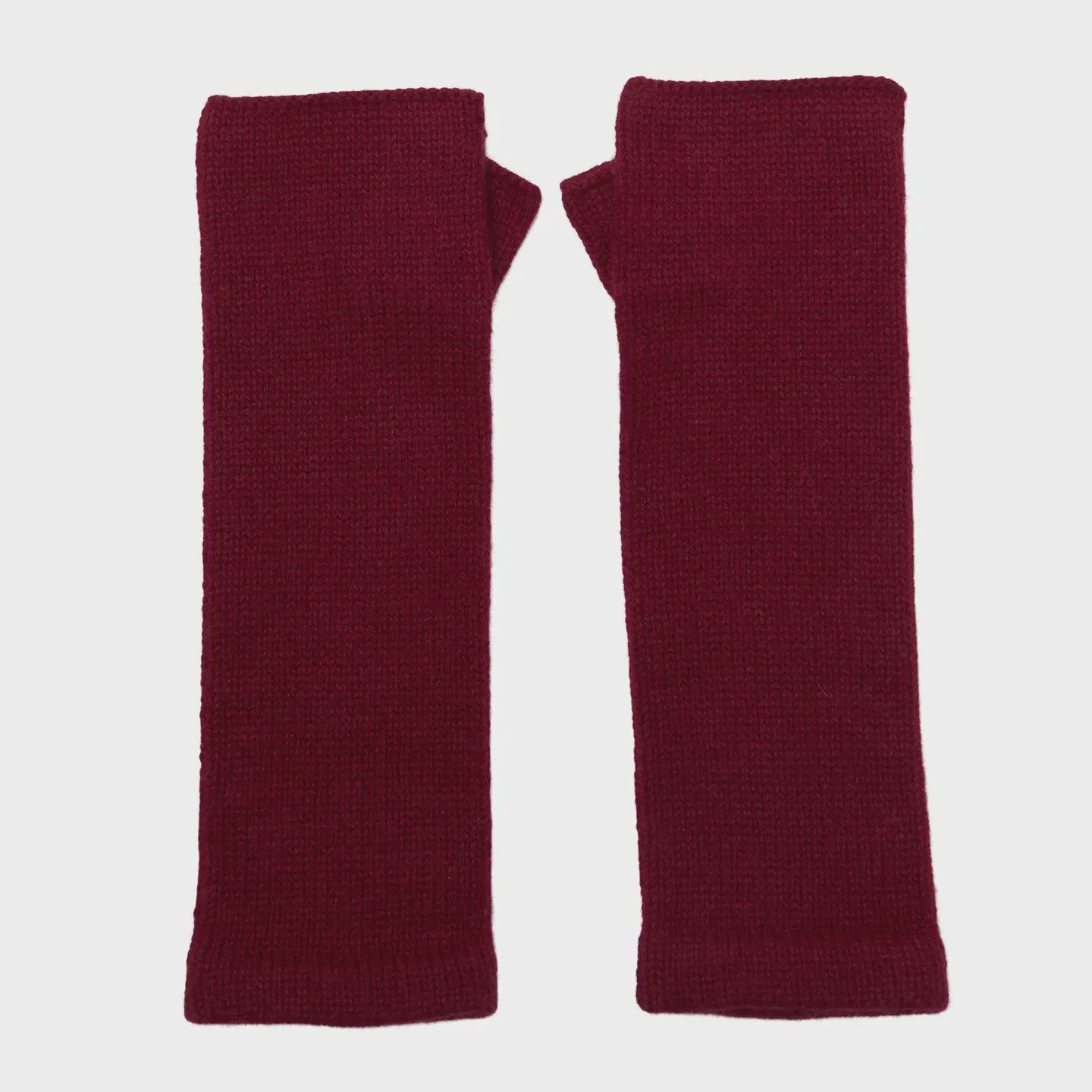 Plain Plum Cashmere Wristwarmers
