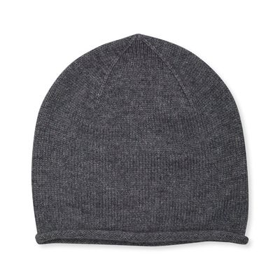 Plain Grey Cashmere Beanie
