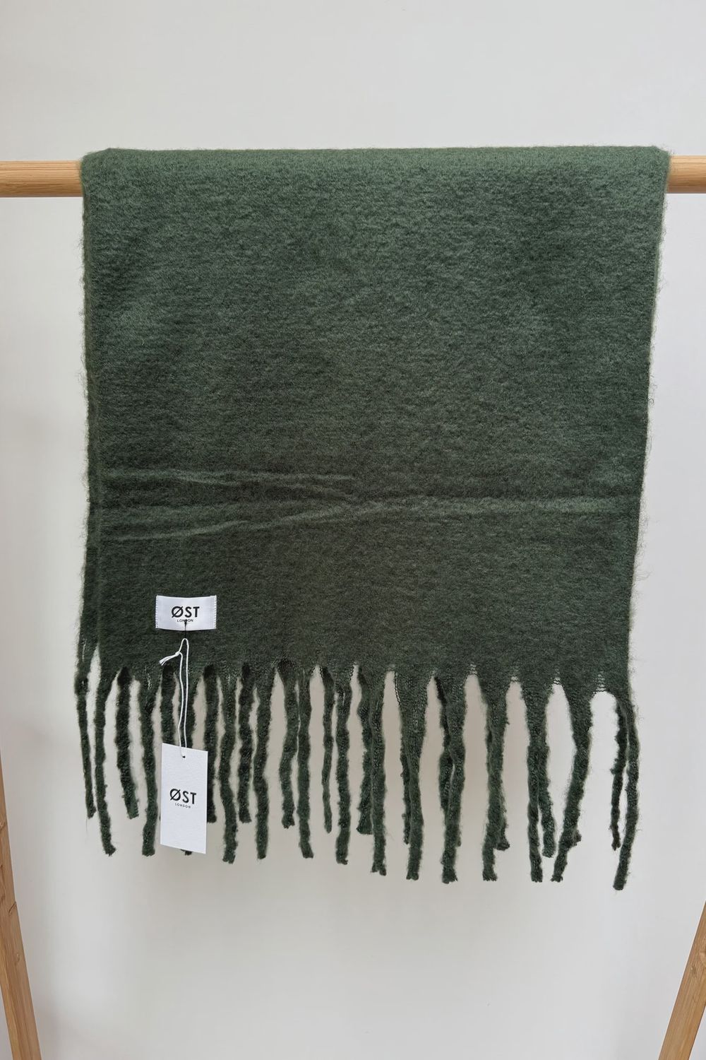 Pernille Oversized Dark Green Scarf