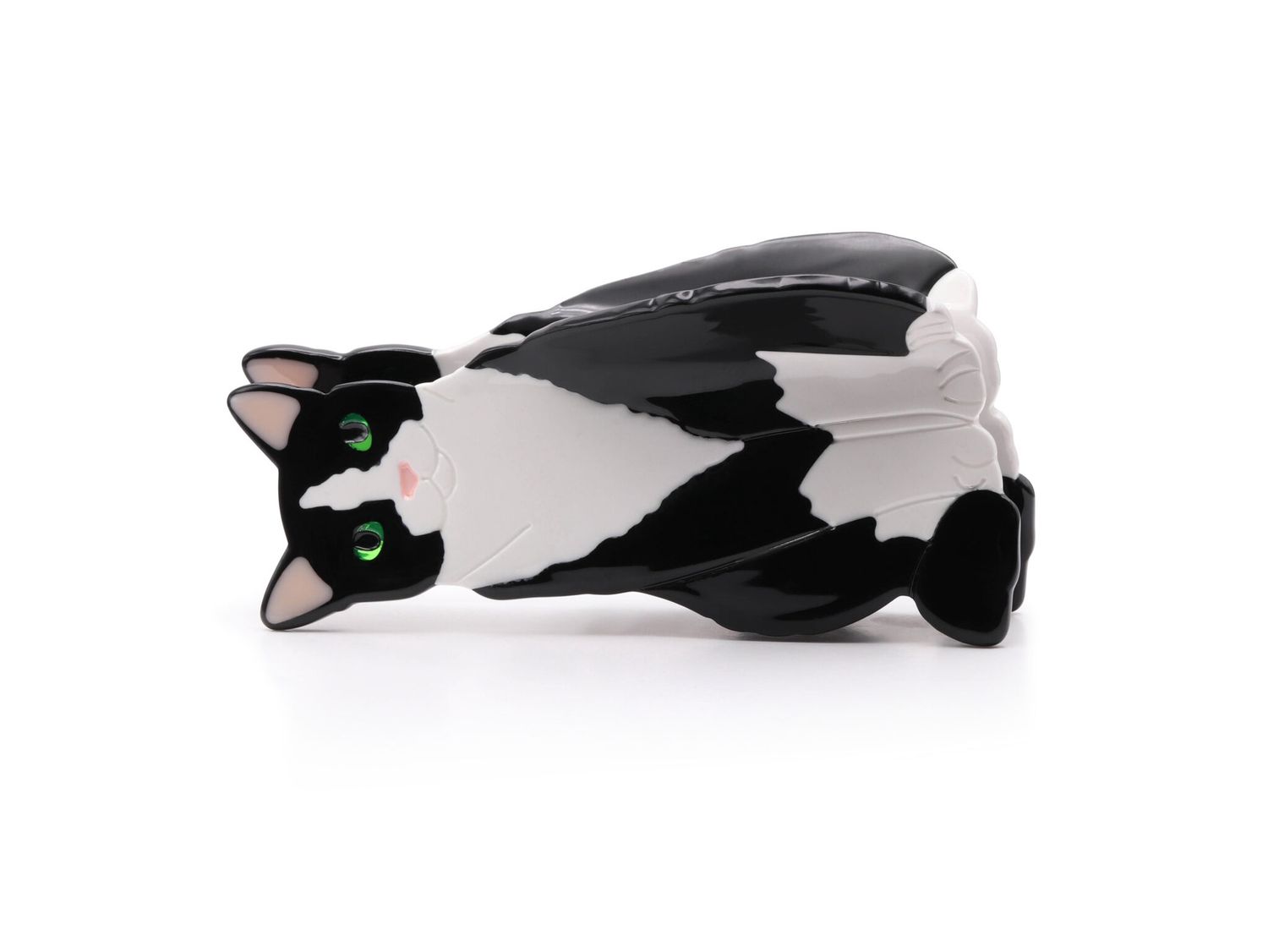 Black &amp; White Cat Hair Clip