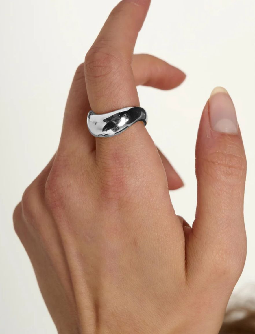 Silver Wave Ring