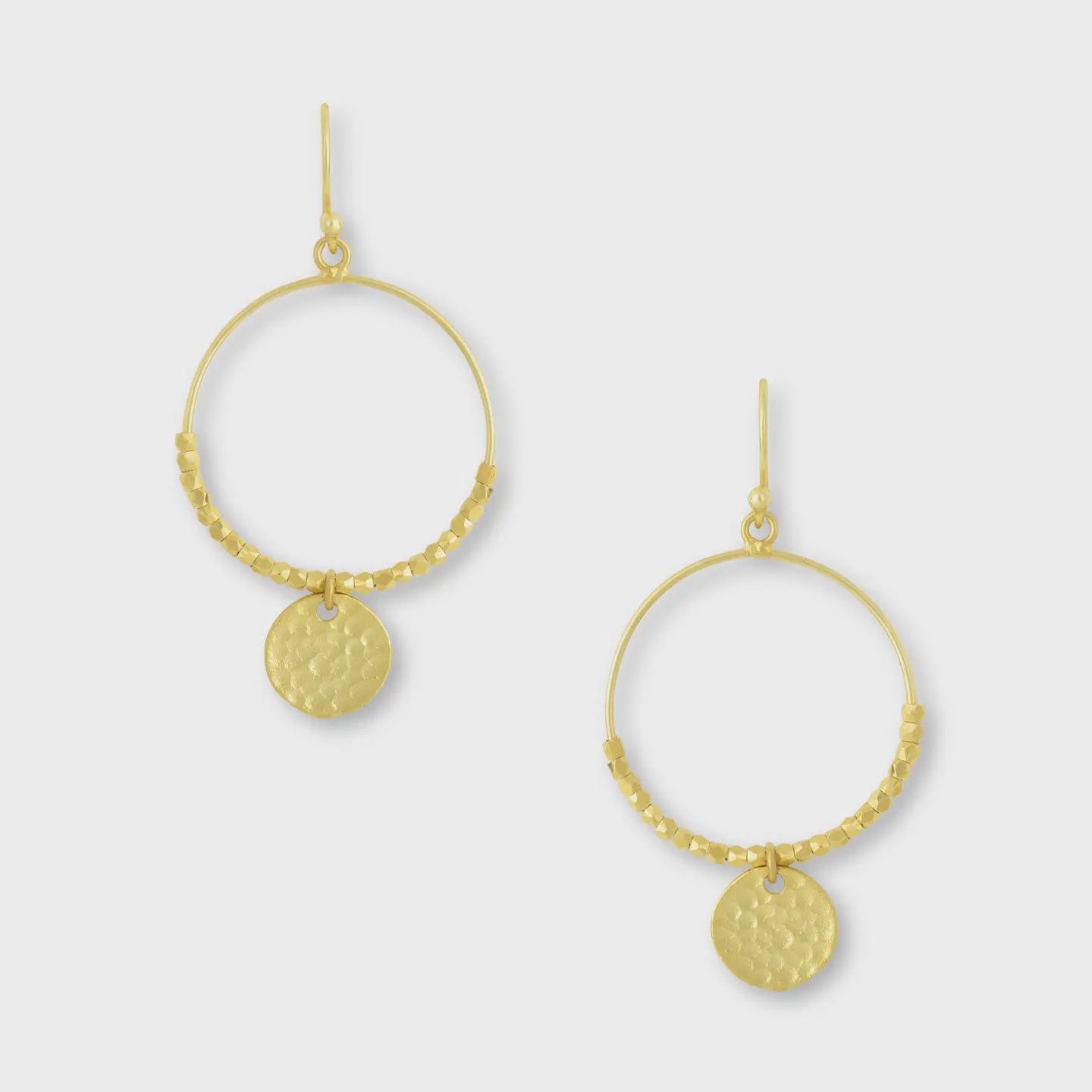 Dominique Mini Hoop Earrings, Colour: Gold