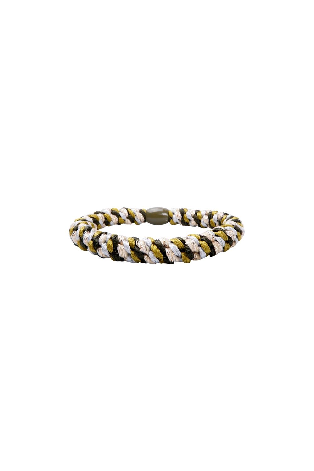 Kally Hair Elastic, Colour: Moss Gold Coloured Sand
