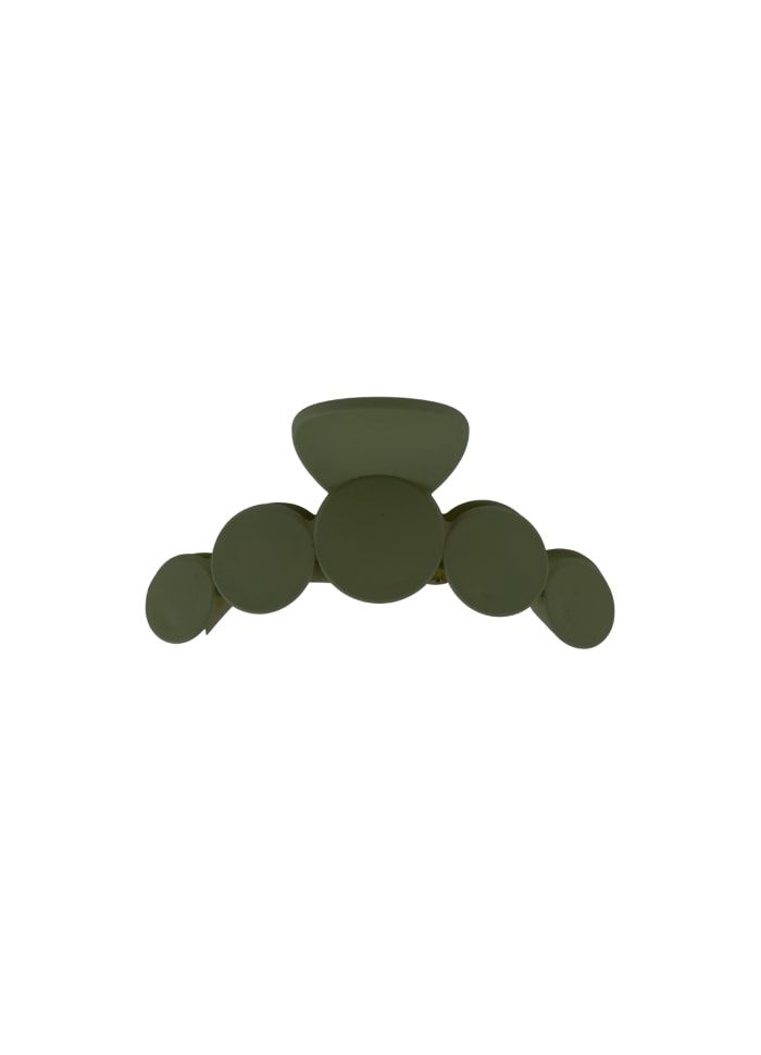 Bubble Matt Hair Claw, Colour: Army