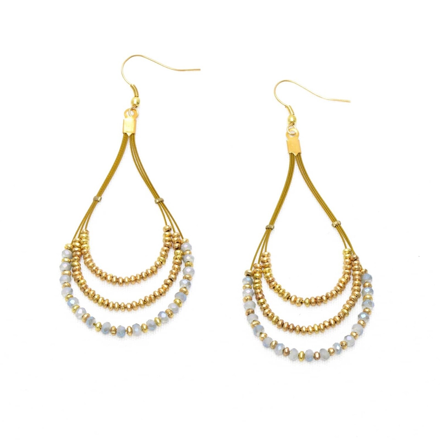 Isis Coated Blue Earrings