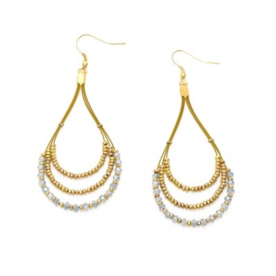 Isis Coated Blue Earrings