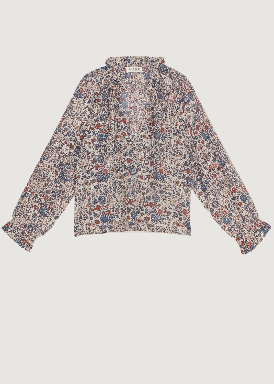 Cass Print Long-Sleeve Top
