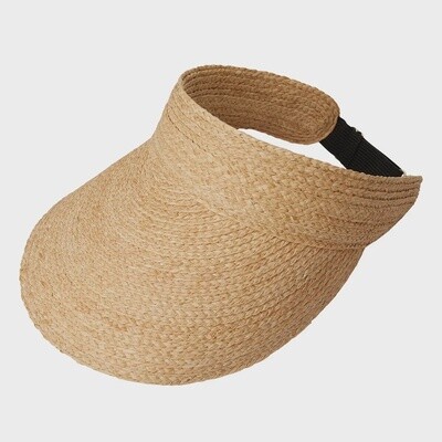 Peaked Raffia Visor