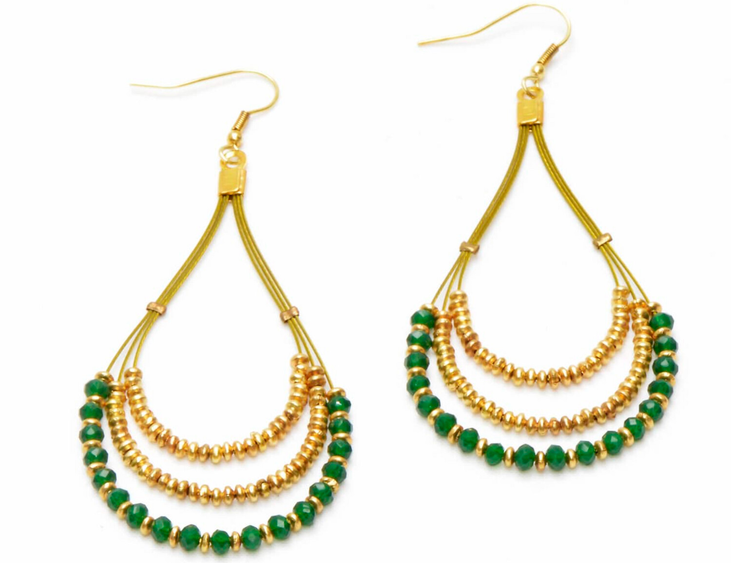 Isis Green Earrings