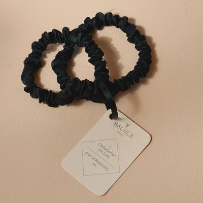 Set of Two Silk Scrunchies
