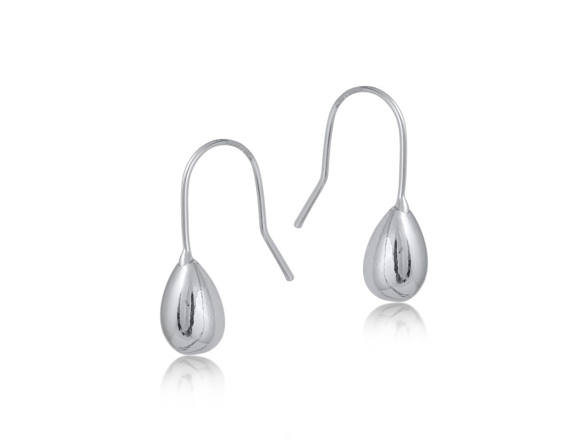 Salome Drop Earrings, Colour: Silver