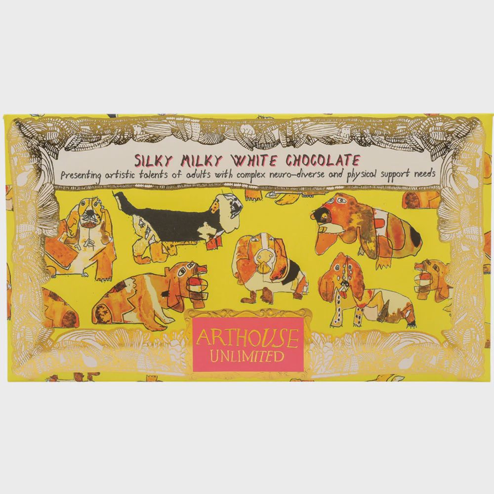 Happy Hounds White Chocolate Bar, Flavour: Madagascan Vanilla