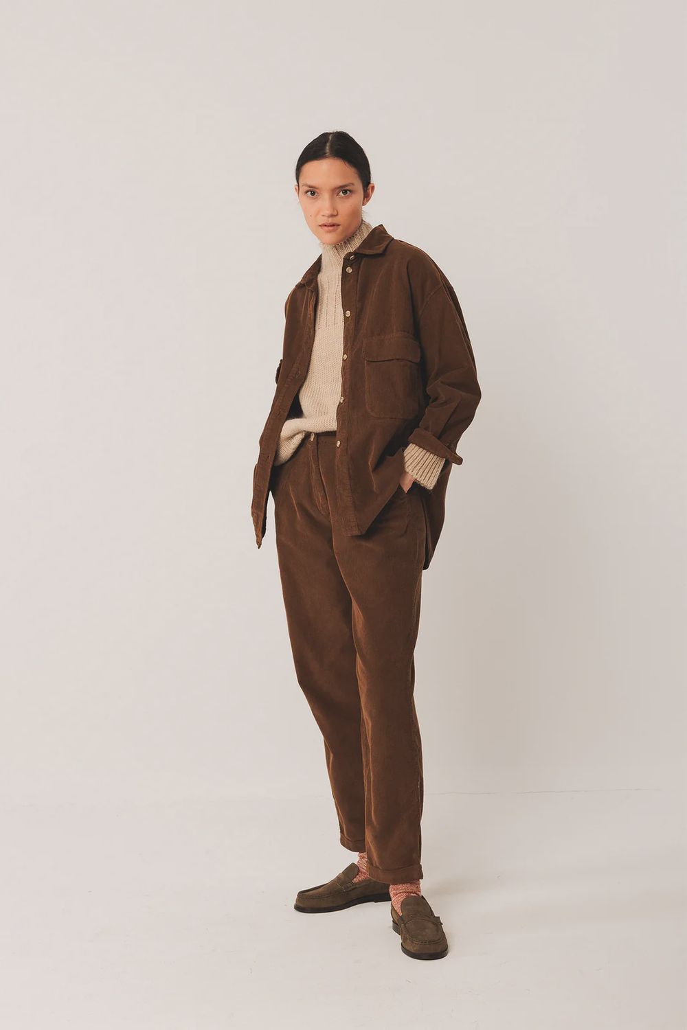 Tabaco Cord Shirt, Size: Small