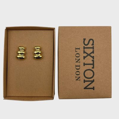 Triple Pebble Earrings