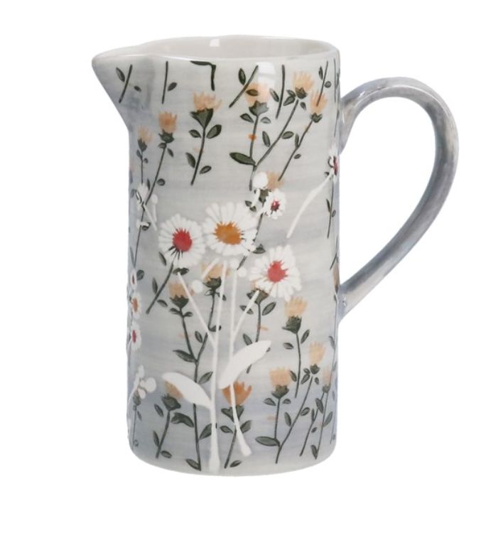 Grey Wild Daisy Jug
