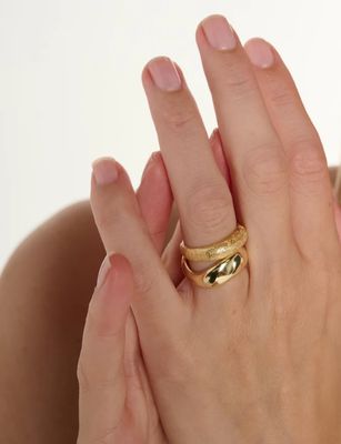 Gold Wave Ring