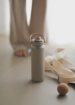 Cream Beige Sports Bottle