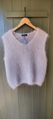 Beige Mohair Vest