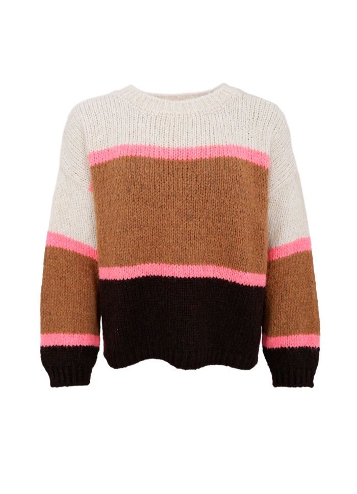 Hildur Knit Jumper, Colour: Camel, Size: S/M