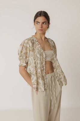 Micro Ruffle Shirt