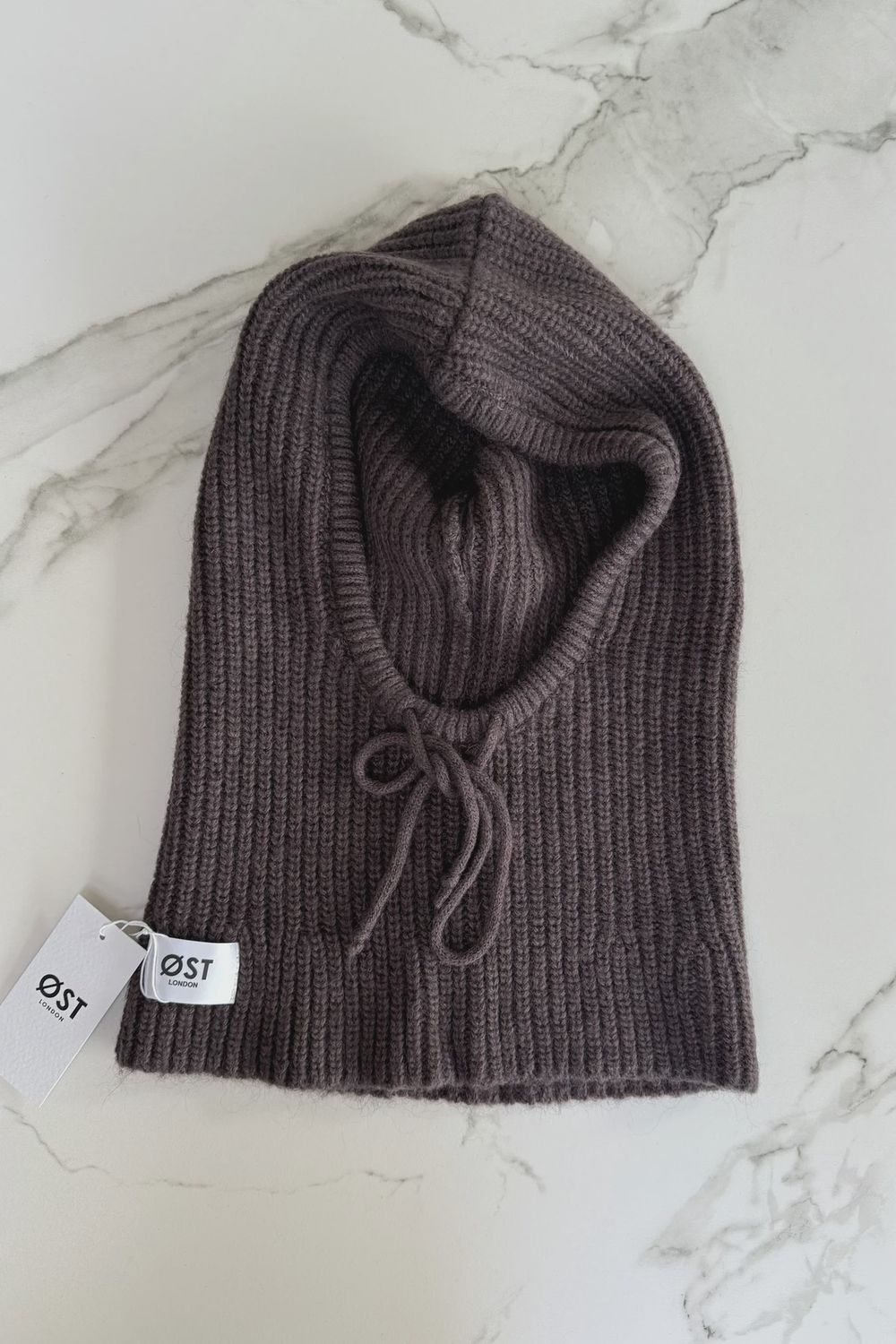 Marie Mohair Balaclava, Colour: Brown